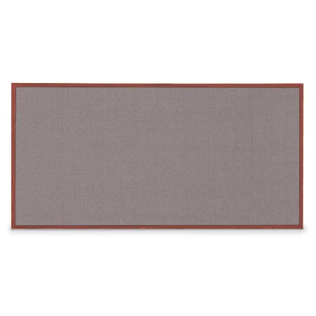 United Visual Products Combo Board, 96"x48", Bronze Frame/Black Porcelain & Forbo UVDECORK9648BZ-BLKPORC-FORBO